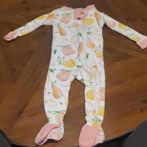 Charming Fruit Print Kids Footie